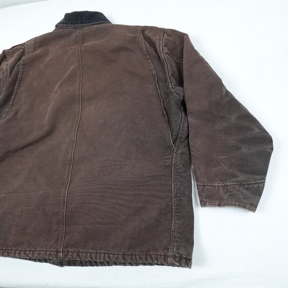 Y2K Carhartt Blanket Lined Cotton Duck Chore Jacket Men's 2XL Canvas CO2 DKB - Picture 9 of 11